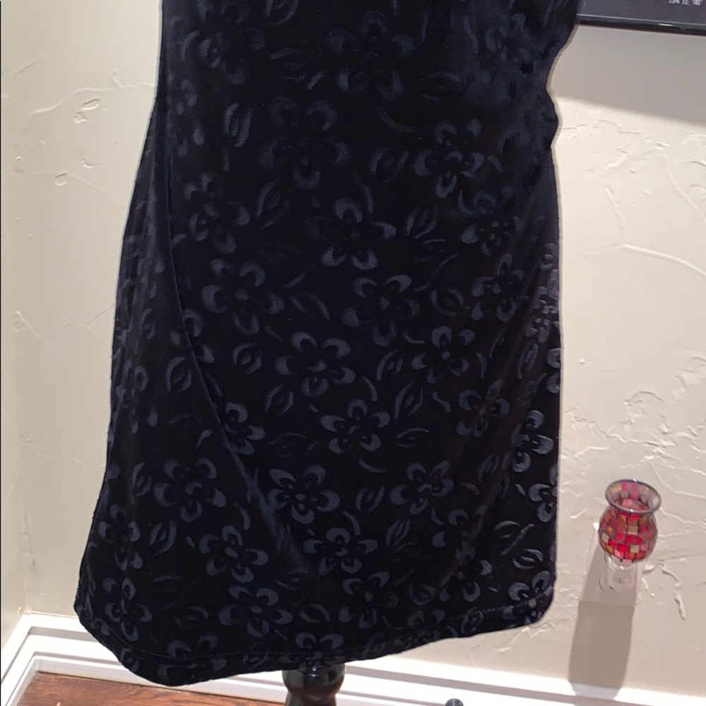 Free People Velveteen Dress Black Floral - Picture 5 of 8